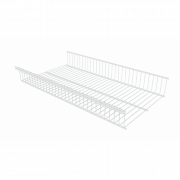 Корзина стационарная белого цвета 85x603x340 мм