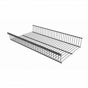 Корзина стационарная черного цвета 85x603x340 мм