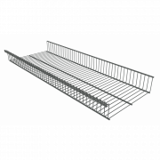 Корзина стационарная серебристого цвета 85x903x340 мм